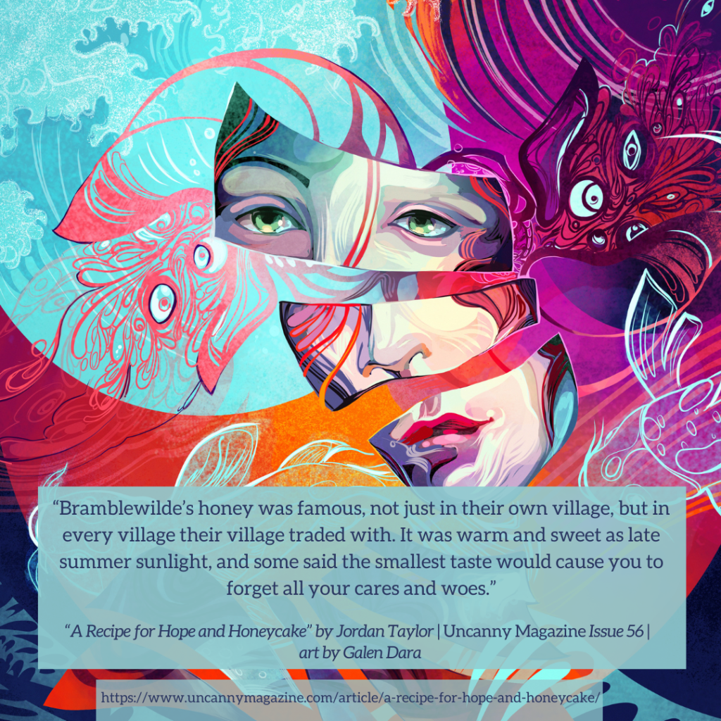 New Story Release in Uncanny Magazine – “A Recipe for Hope and Honeycake”